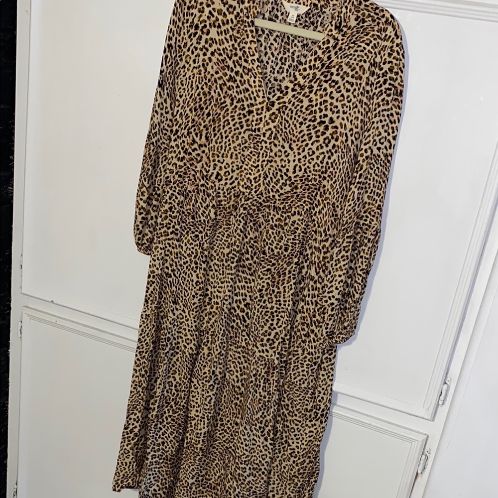 Leopard maxi dress
